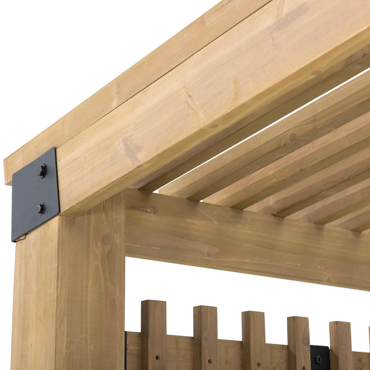 PERGOLA 309,6/239-256,4/274,5 cm  - Braun, Basics, Holz (309,6/239-256,4/274,5cm) - Modante