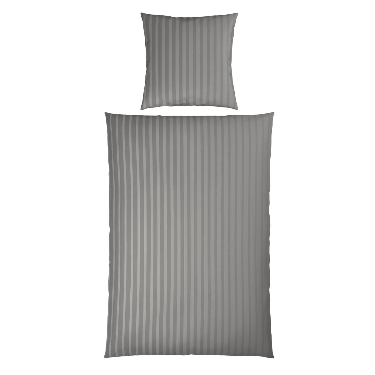 BETTWÄSCHE Satin 155/220 cm  - Silberfarben, Textil (155/220cm) - Dieter Knoll