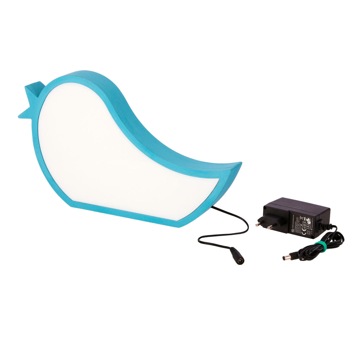 BORDSLAMPA FÖR BARN - ljusblå, Basics, trämaterial/plast (33.5/3.5/19.5cm)