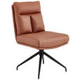 STUHL - Cognac/Schwarz, Design, Textil/Metall (51,5/89,5/65cm) - Novel