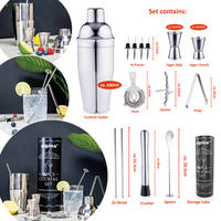 COCKTAIL-SET - Grau, Basics, Metall (12,5/12,5/26cm) - Alpina 6287