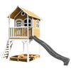 SPIELHAUS SARAH 370/291/191 cm  - Braun/Weiß, KONVENTIONELL, Holz/Kunststoff (370/291/191cm) - Ambia Garden