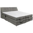 BOXSPRINGBETT 180/200 cm  in Grau  - Silberfarben/Grau, Design, Kunststoff/Textil (180/200cm) - Esposa