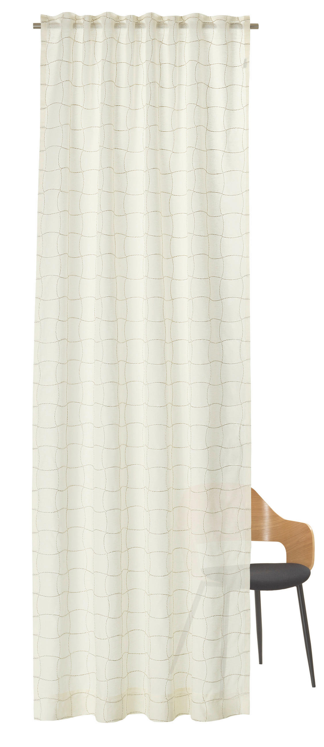 FERTIGVORHANG  halbtransparent  125/250 cm   - Creme, Basics, Textil (125/250cm) - Schöner Wohnen