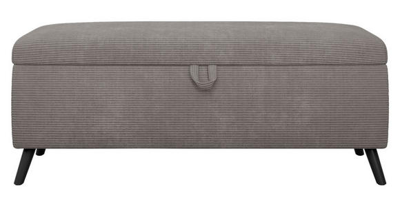 BETTBANK 145/45/50 cm   - Schwarz/Grau, Trend, Holz/Textil (145/45/50cm) - Esposa