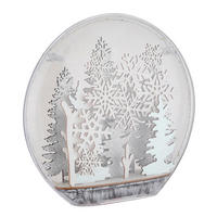 NAMIZNA LED-SVETILKA  WINTERIA   26/7/24,5 cm          - bela/prozorno, Basics, umetna masa/les (26/7/24,5cm)