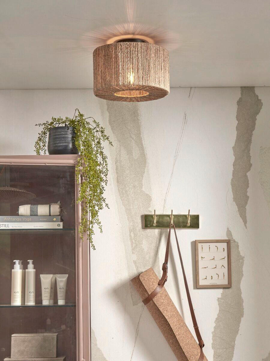 DECKENLEUCHTE GOOD&MOJO  30/30/16 cm   - Naturfarben, Trend (30/30/16cm) - Good & Mojo