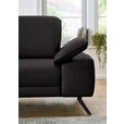 ECKSOFA in Echtleder Dunkelbraun  - Dunkelbraun/Schwarz, Design, Leder/Metall (193/332cm) - Dieter Knoll