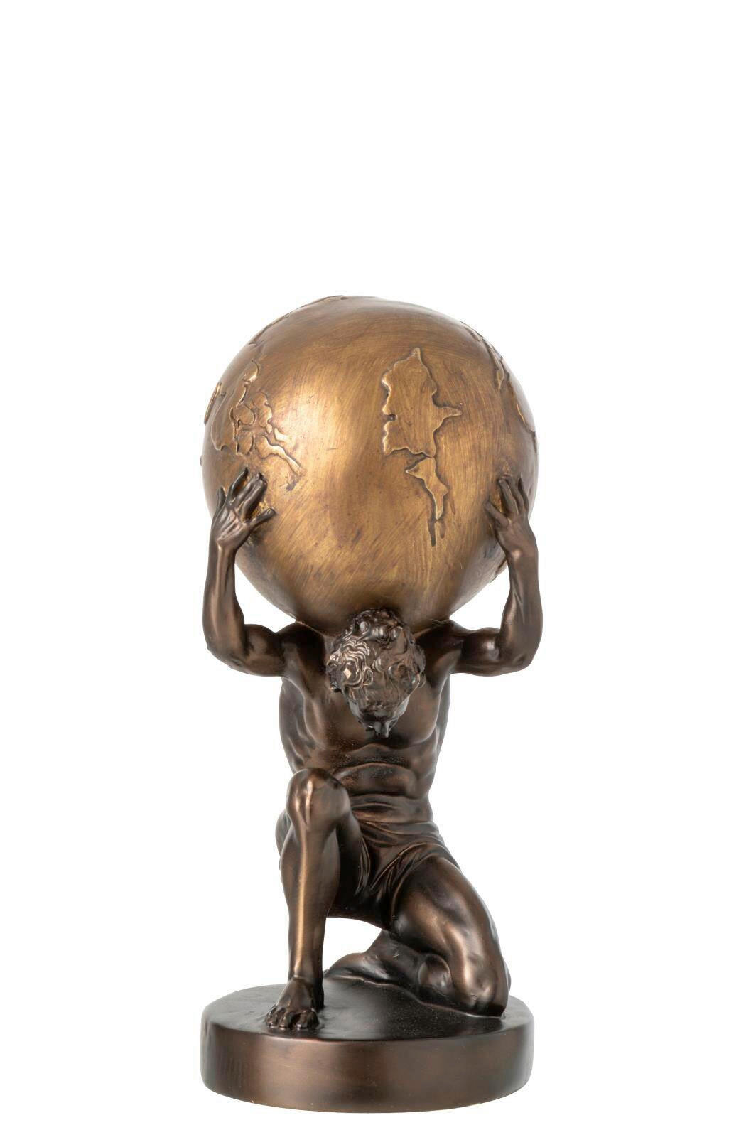 SKULPTUR - Goldfarben/Braun, Basics, Kunststoff (15/14/28,5cm) - Ambia Home