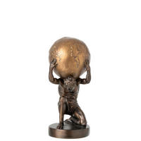 SKULPTUR - Goldfarben/Braun, Basics, Kunststoff (15/14/28,5cm) - Ambia Home