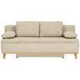 SCHLAFSOFA  in Webstoff Beige  - Beige/Naturfarben, KONVENTIONELL, Holz/Textil (203/95/96cm) - Venda