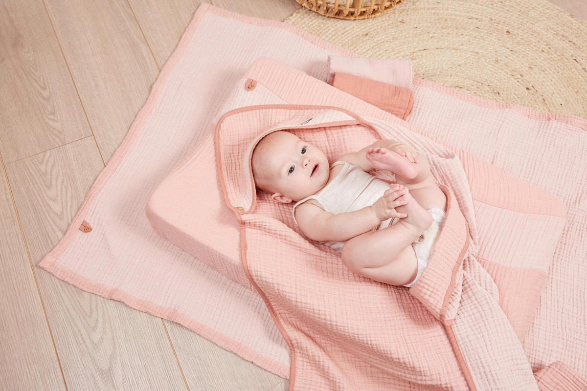 WICKELAUFLAGENBEZUG - Altrosa, Basics, Textil (77/44/10cm) - Bebe Jou