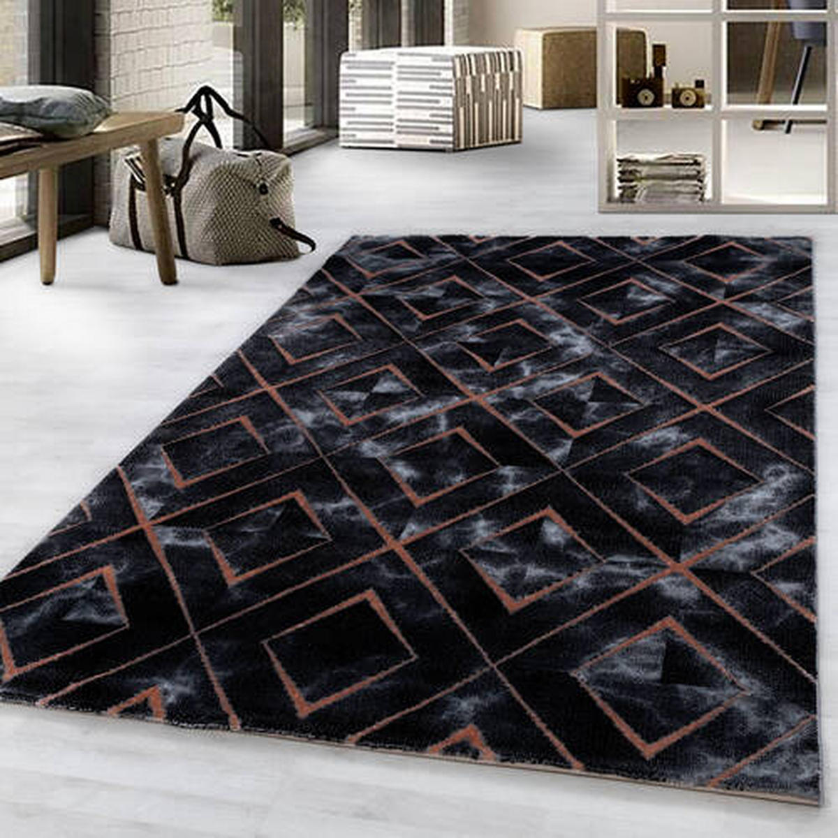 LÄUFER 80/250 cm Naxos 3812 bronze  - Bronzefarben, Design, Textil (80/250cm)