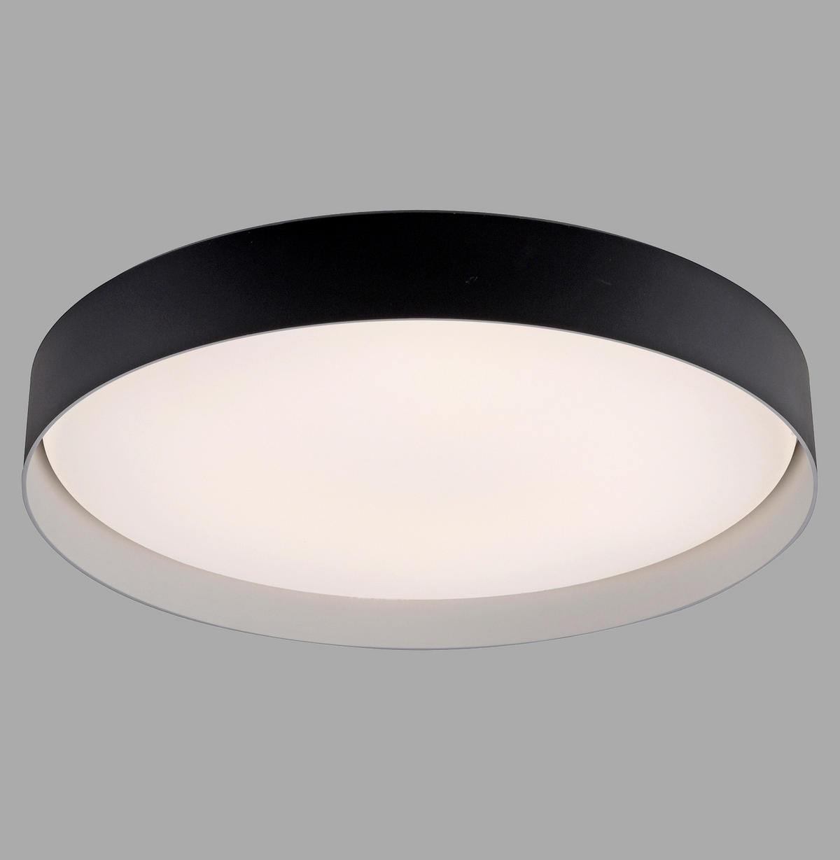 LED-DECKENLEUCHTE SW TAVOLI 49/49/7,3 cm   - Schwarz, KONVENTIONELL, Kunststoff/Metall (49/49/7,3cm) - Schöner Wohnen