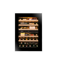 WEINKÜHLSCHRANK AVI72PLATINUM  - Schwarz, Basics, Glas/Holz (59/77,8/56,5cm)