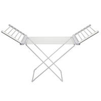 RUHASZÁRÍTÓ ÁLLVÁNY - fehér, Basics, fém (104/6/55cm)
