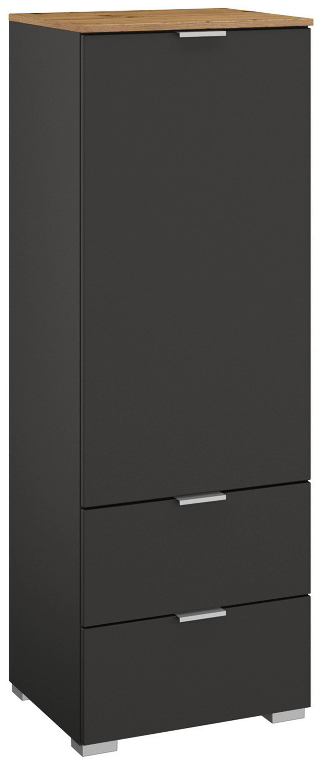 KOMMODE  in 40/119/42 cm  - Alufarben/Graphitfarben, Trend, Holzwerkstoff/Kunststoff (40/119/42cm) - Stylife