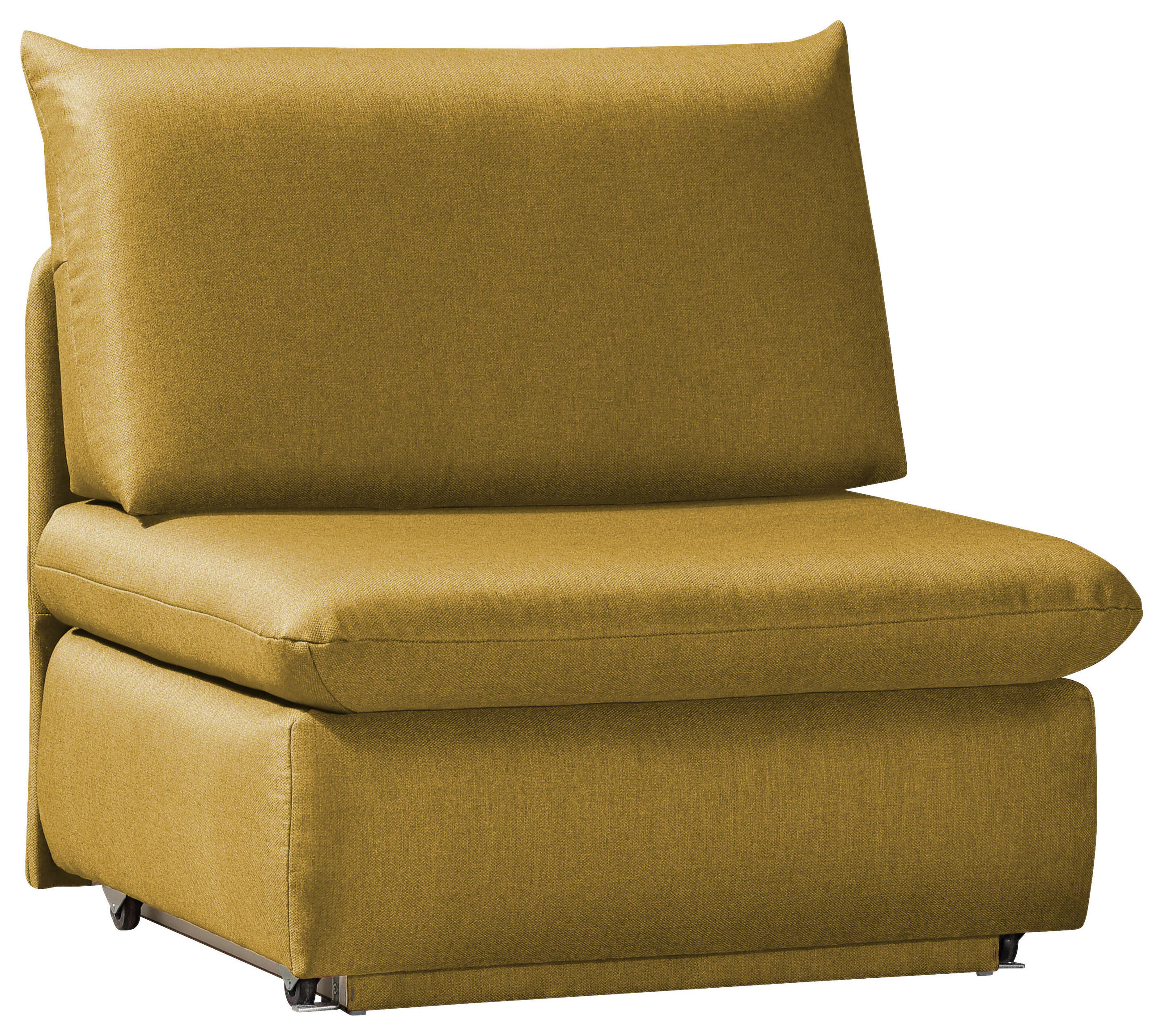 SCHLAFSESSEL Flachgewebe Currygelb  - Currygelb, Design, Textil (90/89/83cm) - Novel