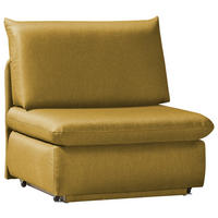 SCHLAFSESSEL Etta  mit Flachgewebe Currygelb  - Currygelb, Design, Textil (90/89/83cm) - Novel