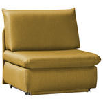 SCHLAFSESSEL Etta in Flachgewebe Currygelb  - Currygelb, Design, Textil (90/89/83cm) - Novel