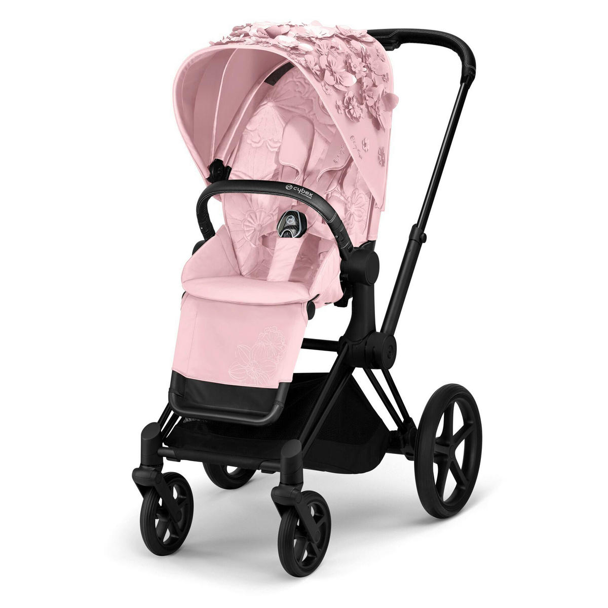 KINDERWAGENAUSSTATTUNG Priam Simply Flowers Light Pink  - Rosa, LIFESTYLE, Kunststoff/Textil (92/60/109cm) - cybex PLATINUM
