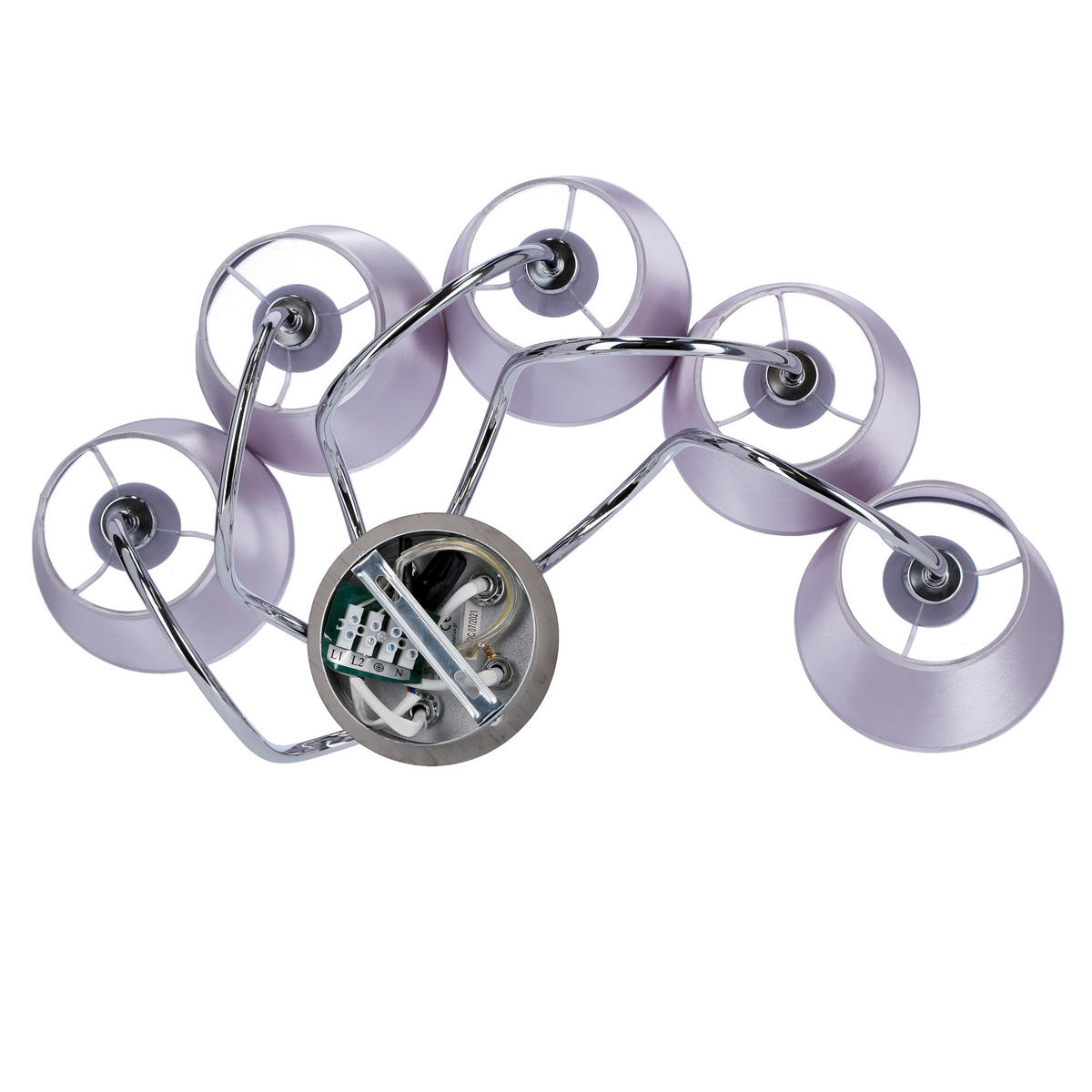 TAKLAMPA Luk 70/70/36 cm  - kromfärg, Klassisk, metall/plast (70/70/36cm)