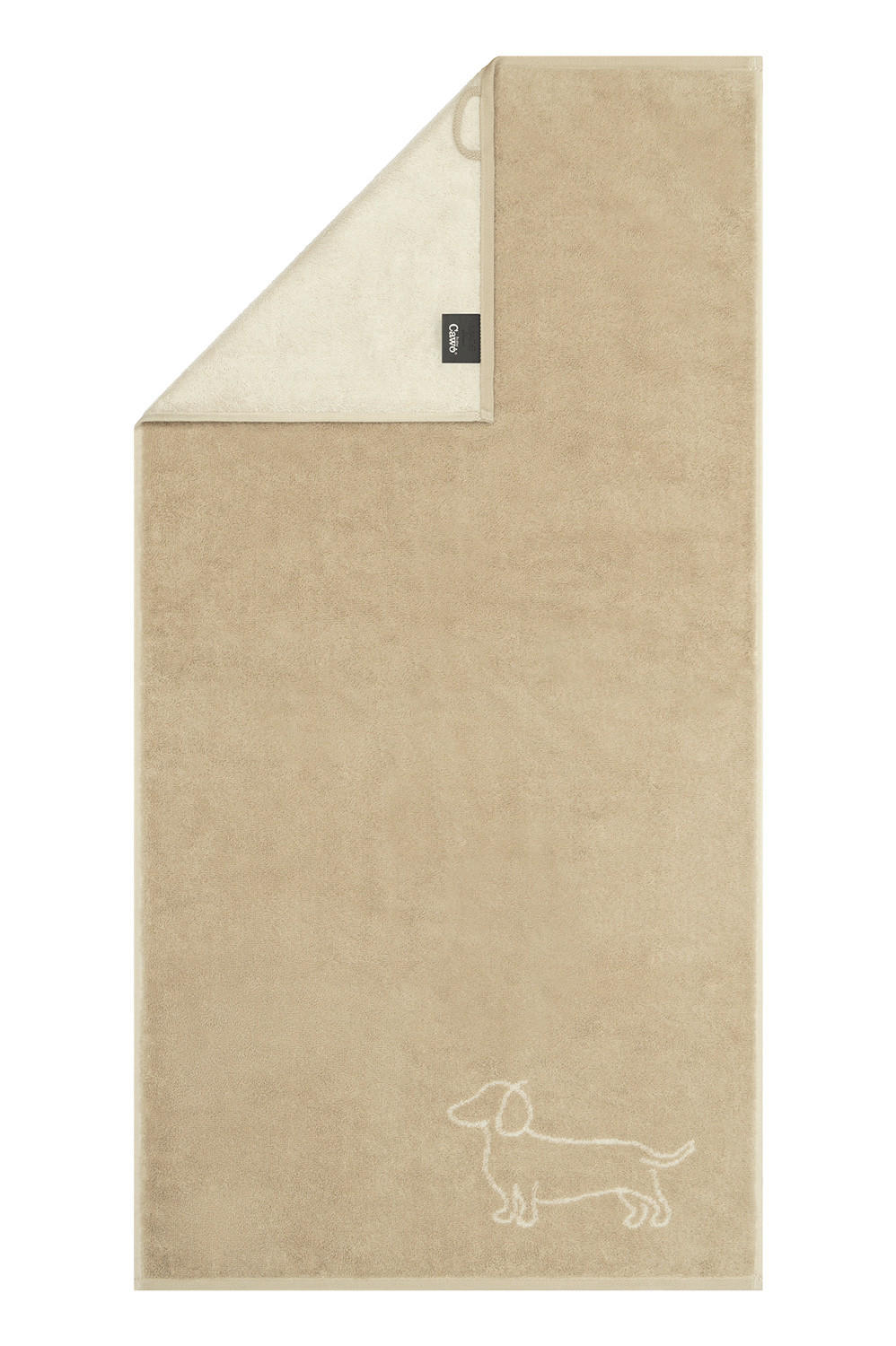 RUČNIK 30/50 cm , bež  WE LOVE DOGS  - bež, Basics, tekstil (30/50cm) - Cawoe