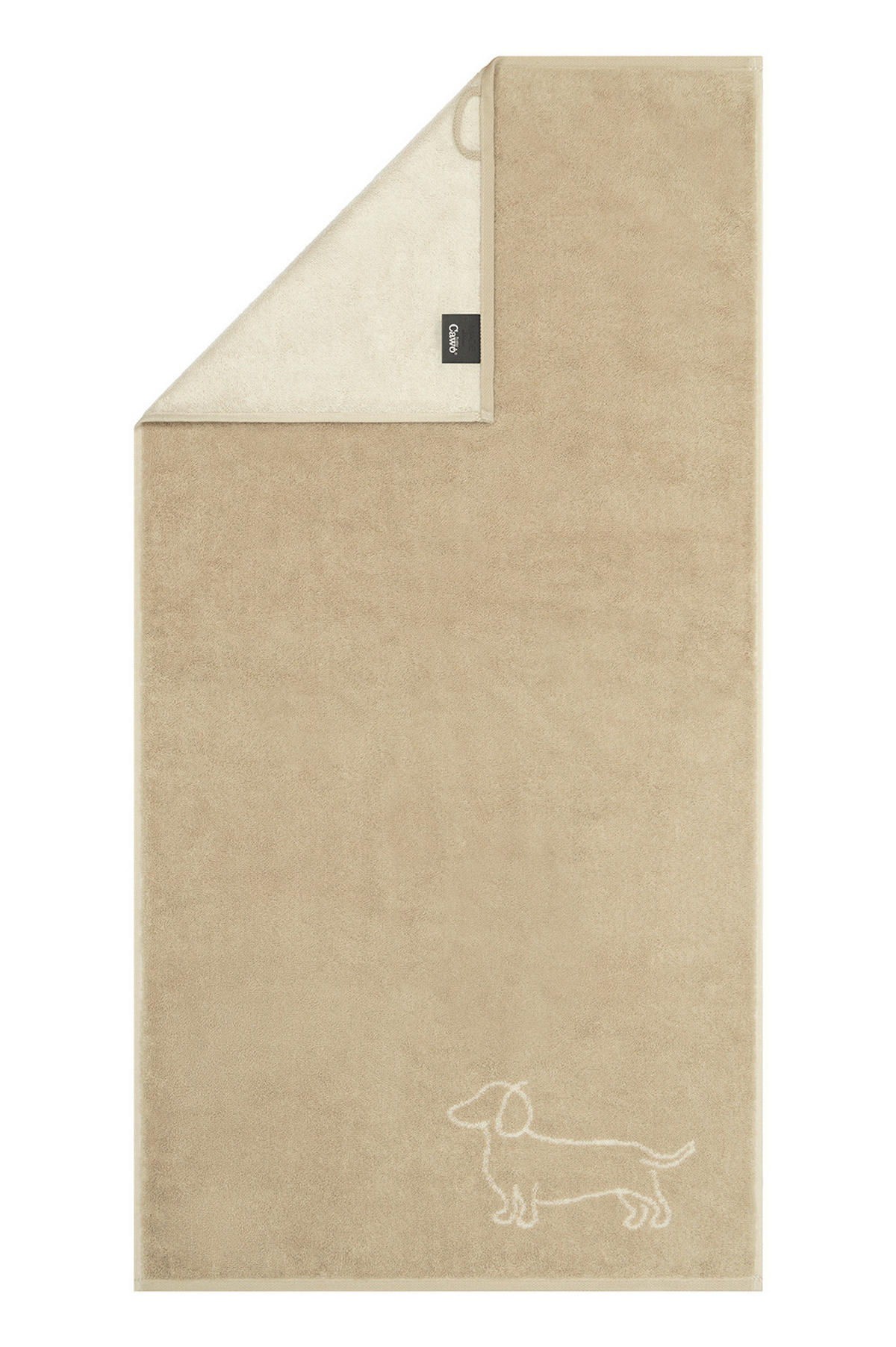 RUČNIK 30/50 cm , bež  WE LOVE DOGS  - bež, Basics, tekstil (30/50cm) - Cawoe