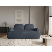 2-SITZER-SOFA Sevilla Plus Bouclé Blau  - Blau/Schwarz, Design, Kunststoff/Textil (210/92/110cm) - MID.YOU