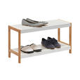 SCHUHREGAL 70/36/26 cm  - Braun/Weiß, Design, Holz/Holzwerkstoff (70/36/26cm) - Xora