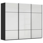 SCHWEBETÜRENSCHRANK  in Schwarz, Weiß  - Schwarz/Weiß, KONVENTIONELL, Glas/Holzwerkstoff (242/223/68cm) - Novel