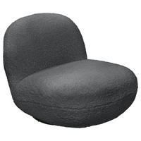 FOTELJA 85/70/99 cm , antracit  - crna/antracit, Moderno, tekstil/metal (85/70/99cm) - MID.YOU