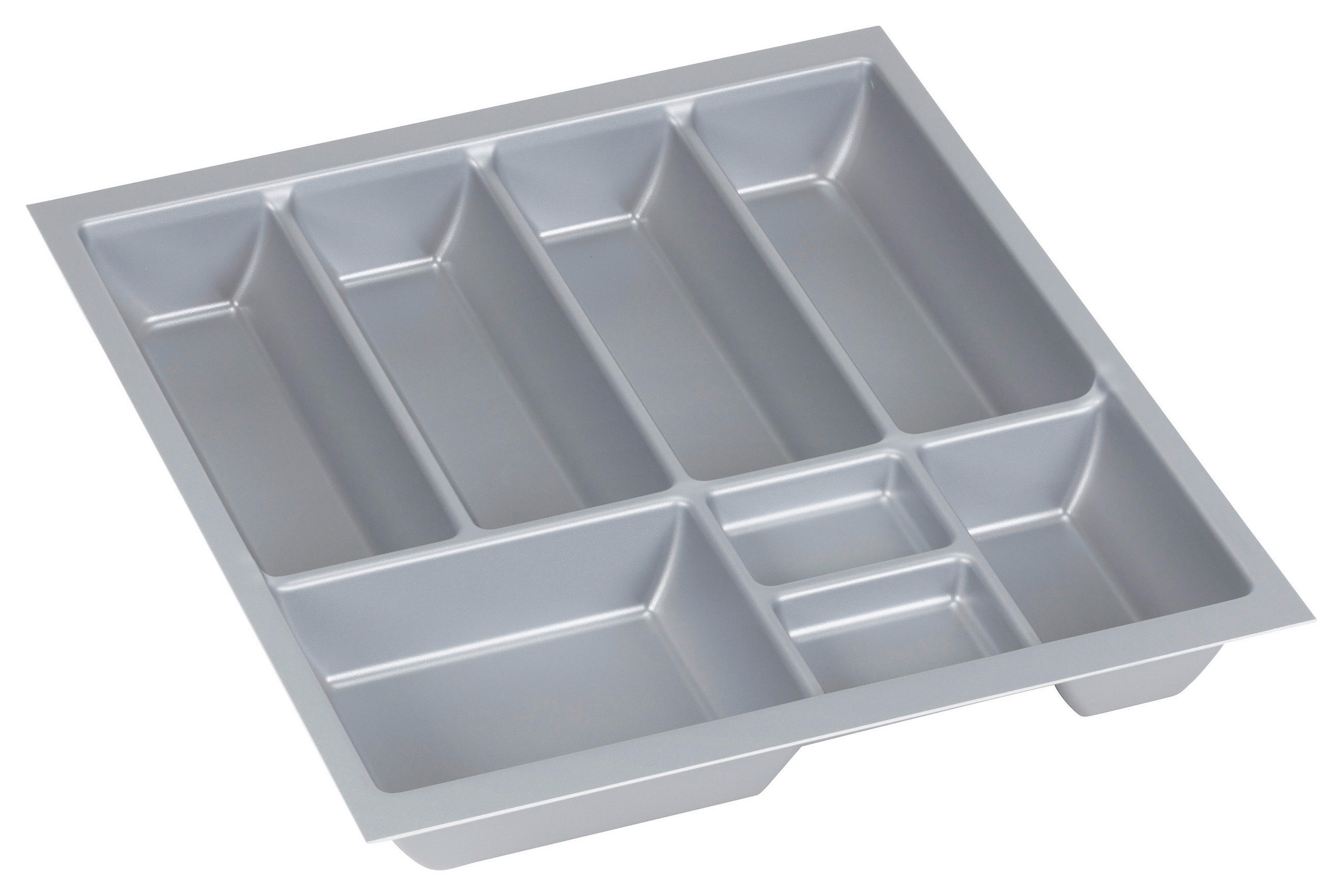 BESTECKEINSATZ - Silberfarben, Basics, Kunststoff (41,9/5/47,3cm) - Impuls