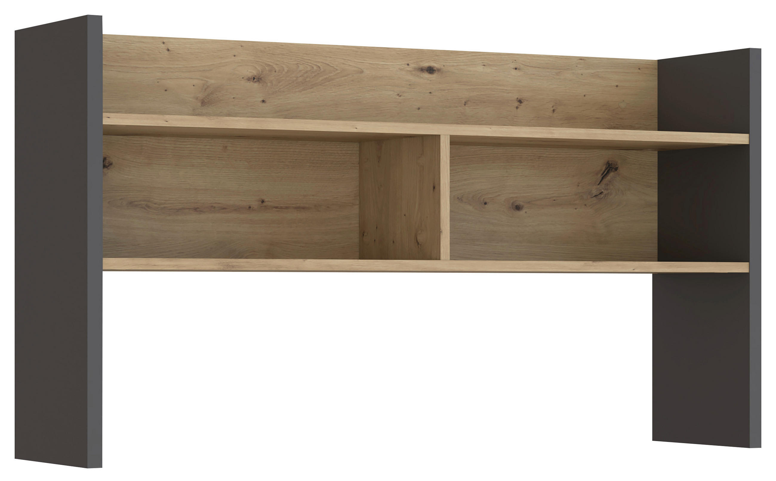 NASTAVEK ZA PISALNO MIZO - siva/hrast artisan, Moderno, leseni material (109,6/60/25,8cm) - MID.YOU