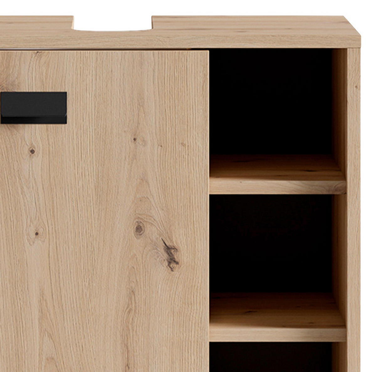 WASCHBECKENUNTERSCHRANK 60/62/34 cm  - Anthrazit/Schwarz, MODERN, Holzwerkstoff/Kunststoff (60/62/34cm) - MID.YOU