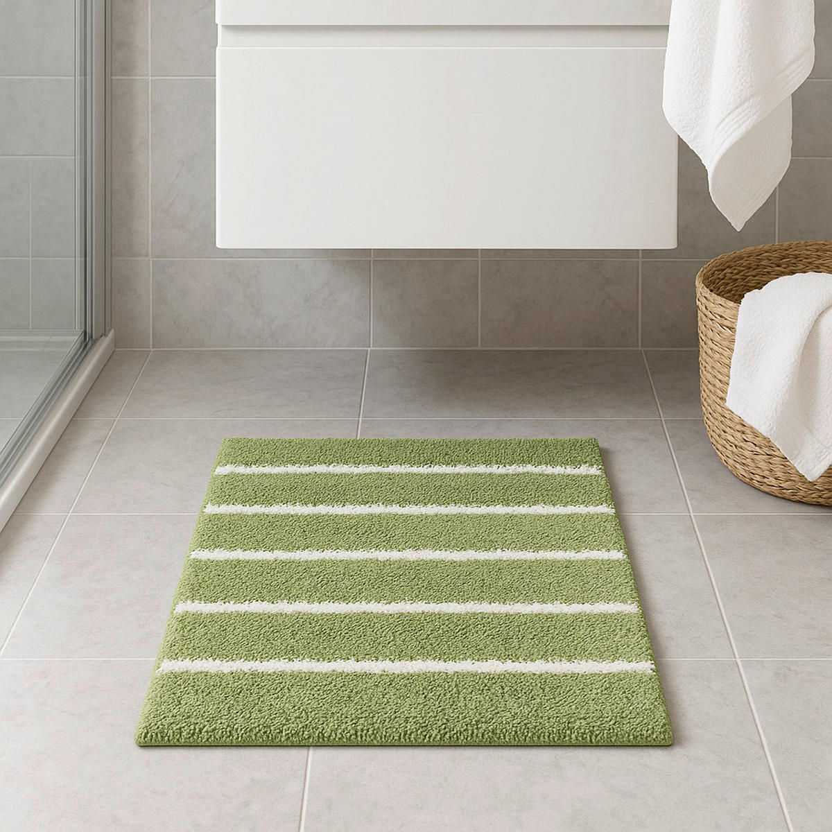 KUPAONSKI TEPIH boje žada   - boje žada, Konvencionalno, tekstil (70/120cm) - Esposa