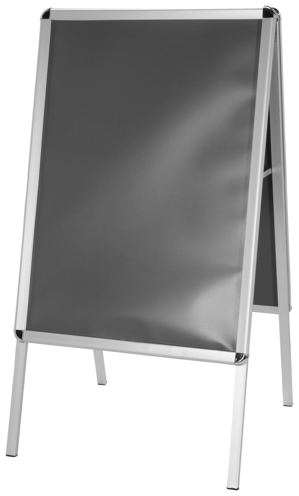 Plakatständer - Silberfarben, Basics, Metall (62,5/115,5/61cm) - MID.YOU