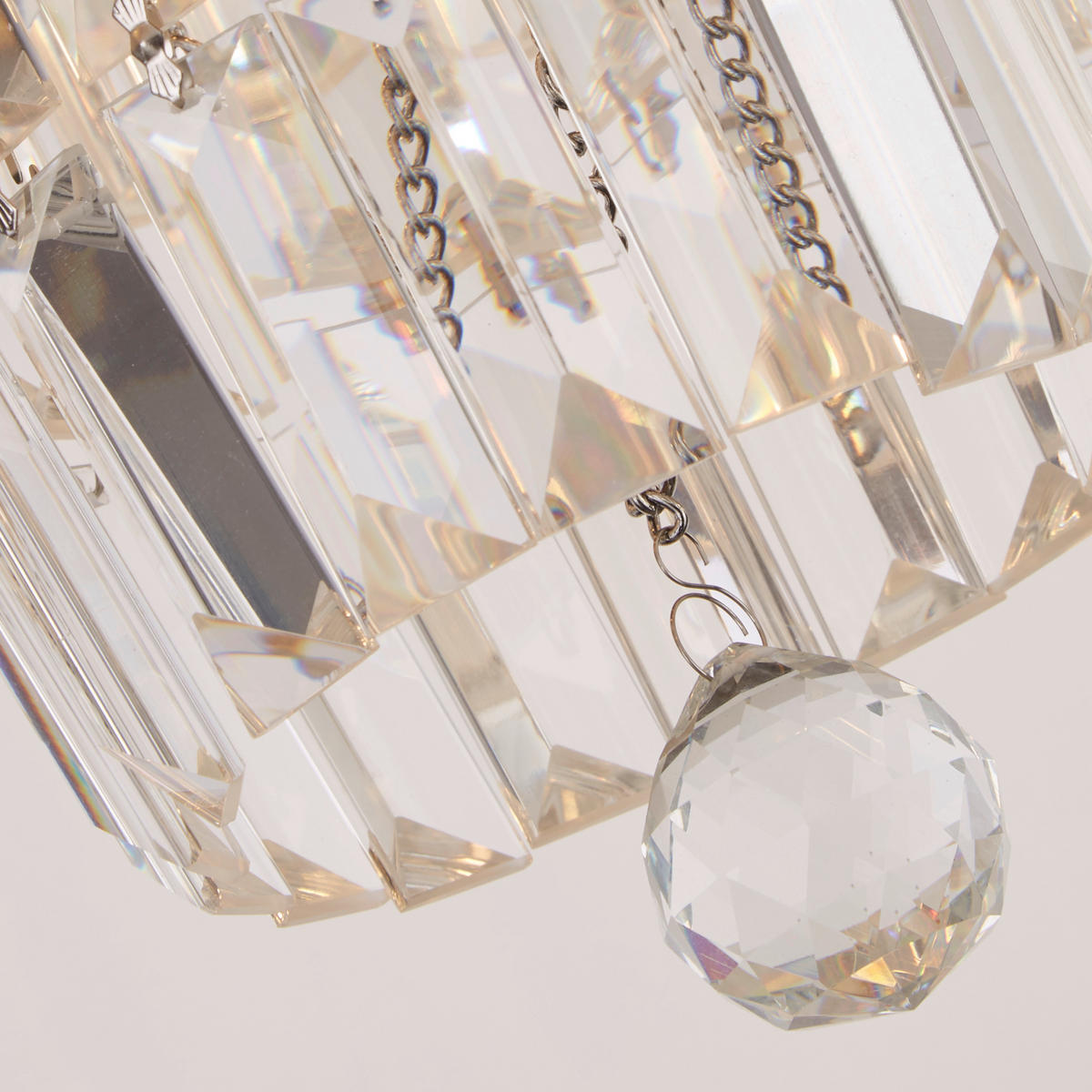 TAKLAMPA FÖR BADRUM EMPIRE 50/45 cm  - kromfärg, Design, metall/glas (50/45cm)