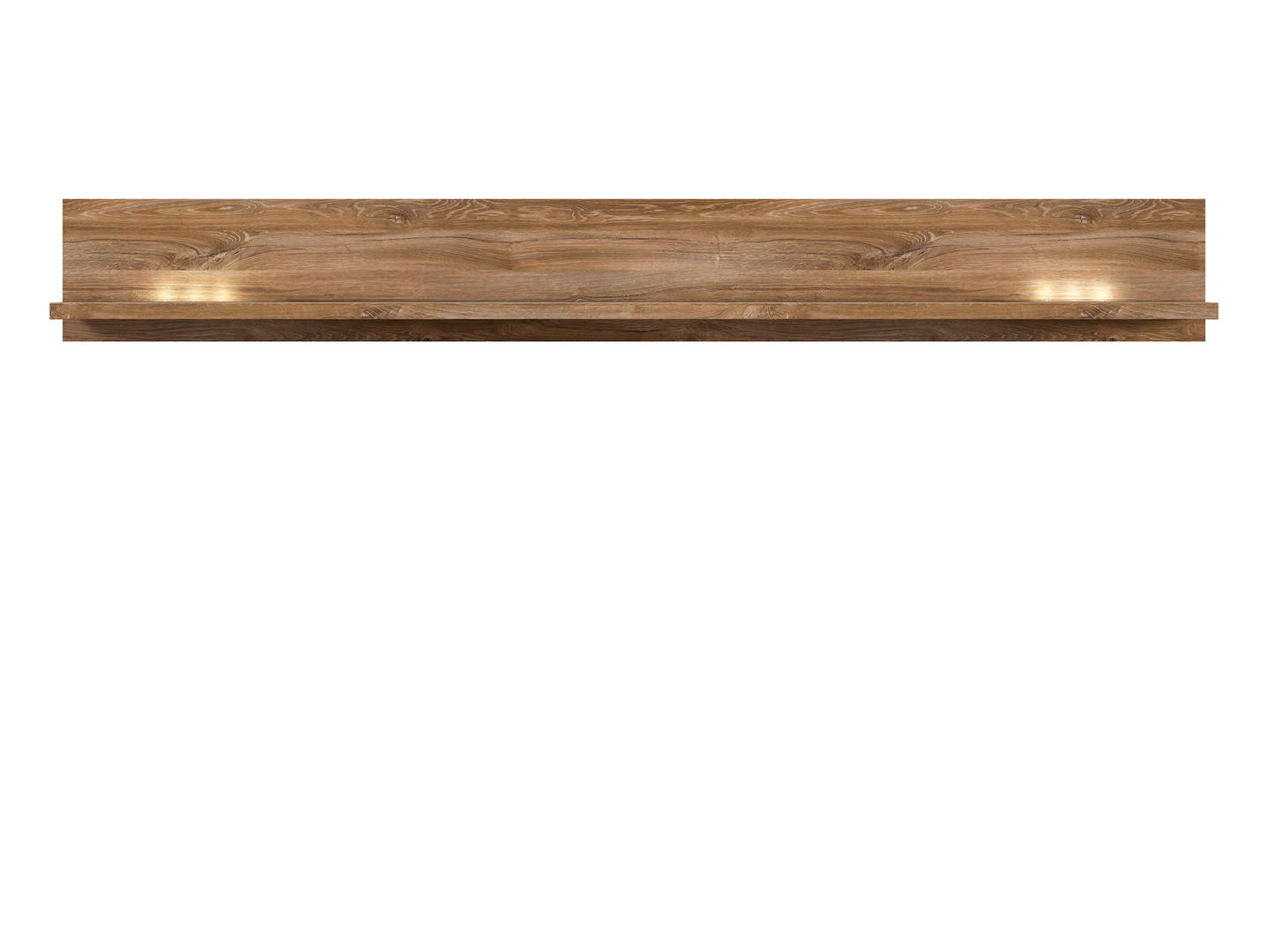 NÁSTĚNNÁ POLICE, barvy dubu, 139/25/27 cm - barvy dubu, Design, kompozitní dřevo (139/25/27cm) - Welnova