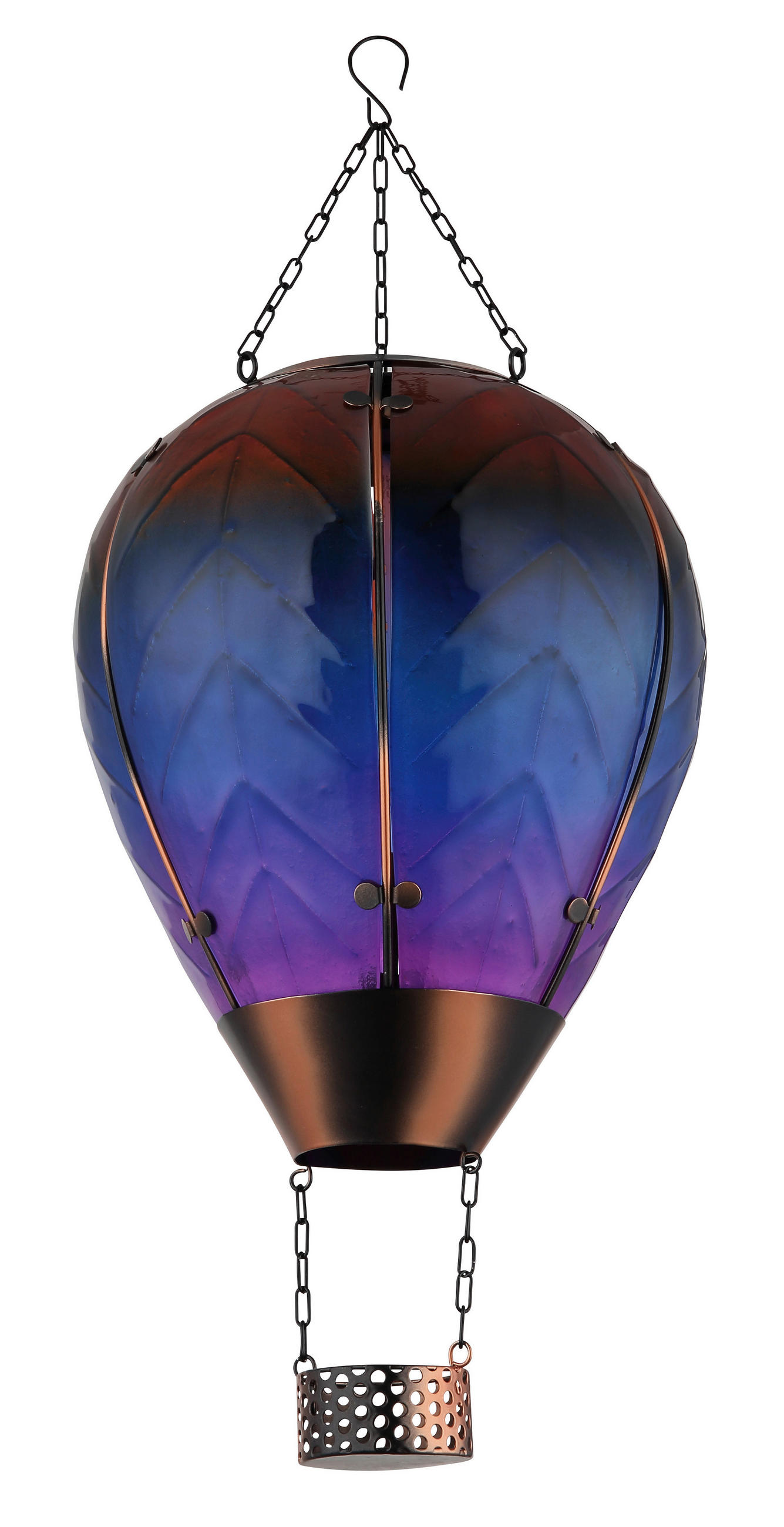 SOLÁRNÍ SVÍTIDLO 27/37 cm - černá/vícebarevná, Design, kov/plast (27/37cm) - Globo