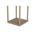 AKKU-TISCHLEUCHTE Miami 15/15/50 cm  - Sandfarben, KONVENTIONELL, Kunststoff/Metall (15/15/50cm) - Dieter Knoll