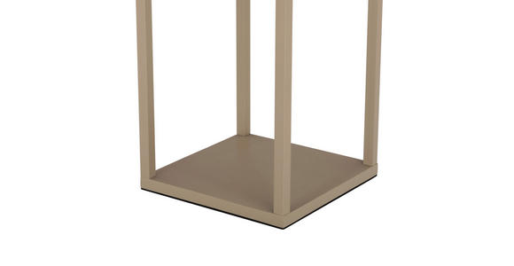 AKKU-TISCHLEUCHTE Miami 15/15/50 cm - Sandfarben, KONVENTIONELL, Kunststoff/Metall (15/15/50cm) - Dieter Knoll