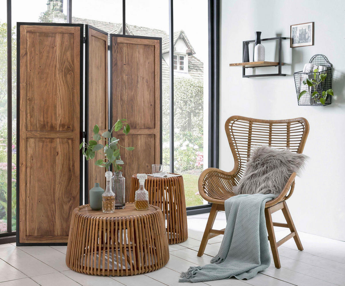 BEISTELLTISCH in Holz 69/69/38 cm  - Naturfarben, Design, Holz (69/69/38cm) - MID.YOU