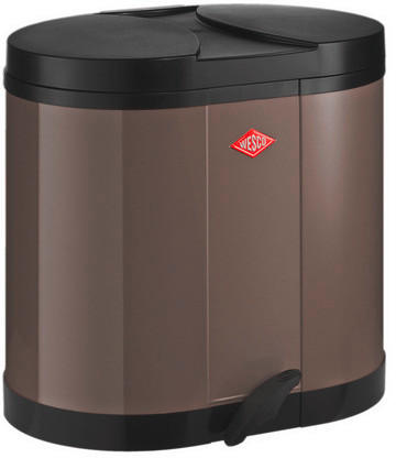 ABFALLSAMMLER ÖKOSAMMLER 170 2X15 L  - Grau, KONVENTIONELL, Kunststoff/Metall (45/43/36cm) - Wesco
