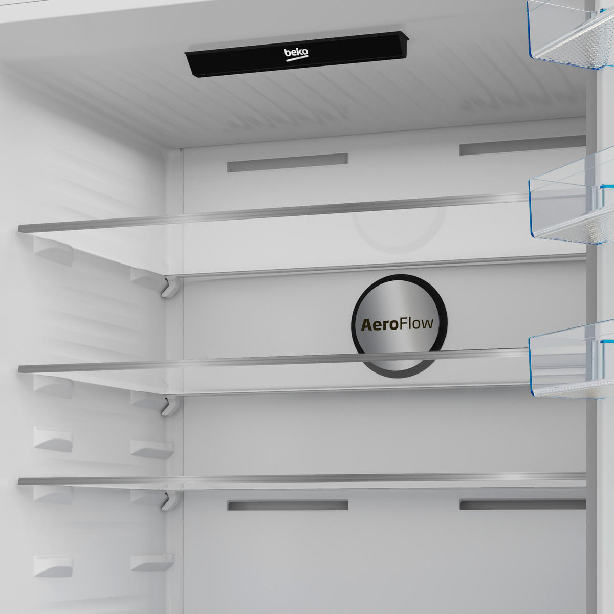 KÜHL-GEFRIER-KOMBINATION B5RCNE615ZXP  - Edelstahlfarben, Basics, Metall (76/193/83cm) - Beko