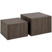 COUCHTISCHSET in Holzwerkstoff 50/58/40/50/33/58 cm  - Dunkelbraun, Design, Holzwerkstoff (50/58/40/50/33/58cm)