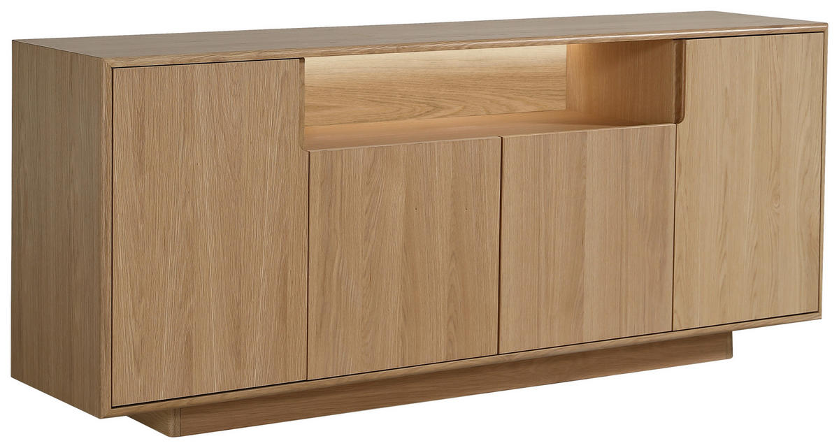 SIDEBOARD  in 180/75/40 cm  - Eichefarben, Design, Holz/Holzwerkstoff (180/75/40cm) - Livetastic