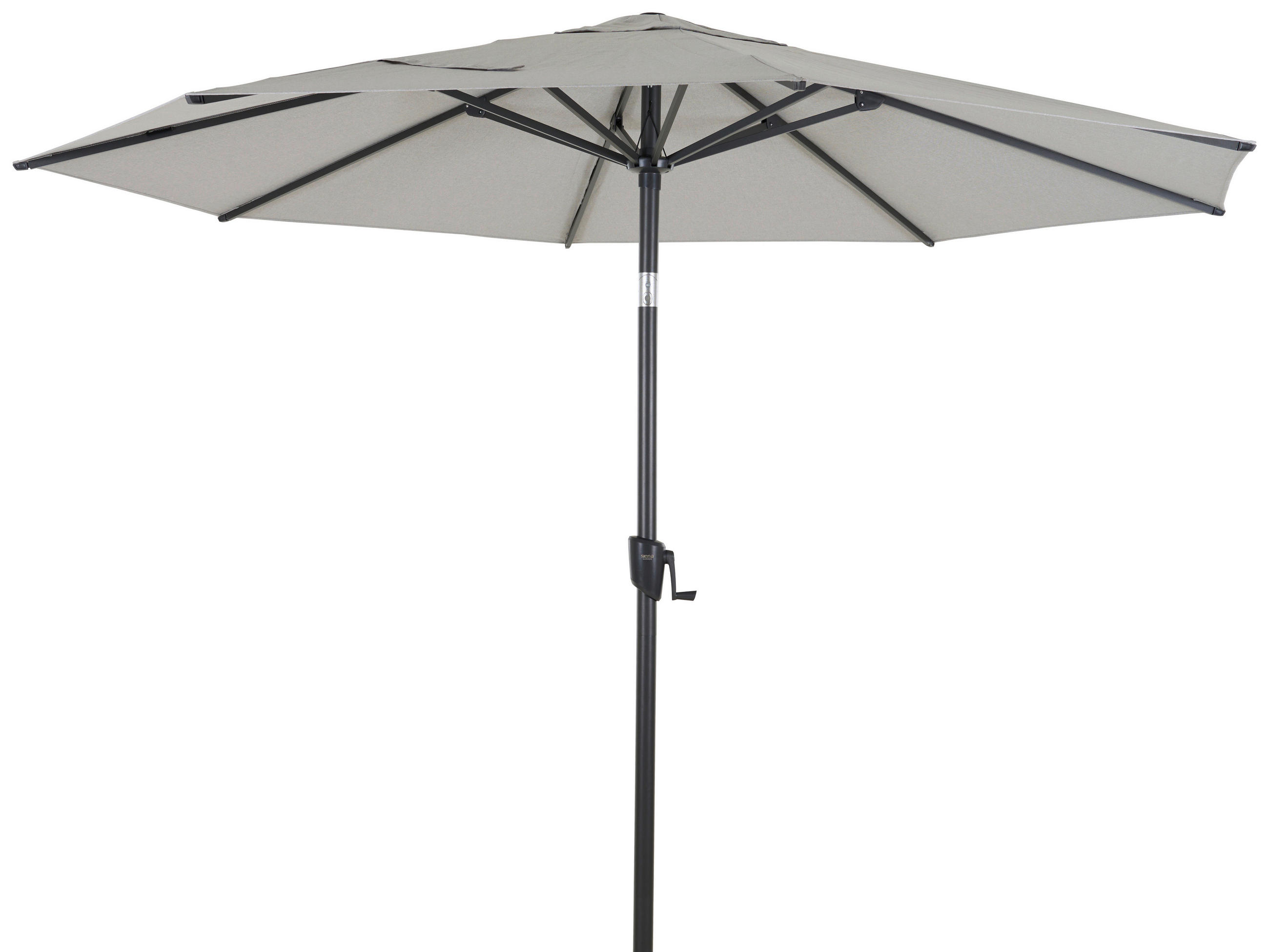 SONNENSCHIRM  300/300 cm  - Anthrazit/Hellgrau, MODERN, Textil/Metall (300/300cm) - Siena Garden