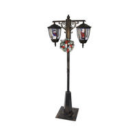 LED-LATERNA - temno rjava, Trendi, umetna masa (40/188/80cm) - X-Mas