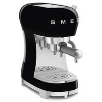 ESPRESSOMASCHINE 50´s Style  - Schwarz Hochglanz, Basics, Kunststoff/Metall (14,9/33/32,9cm) - SMEG